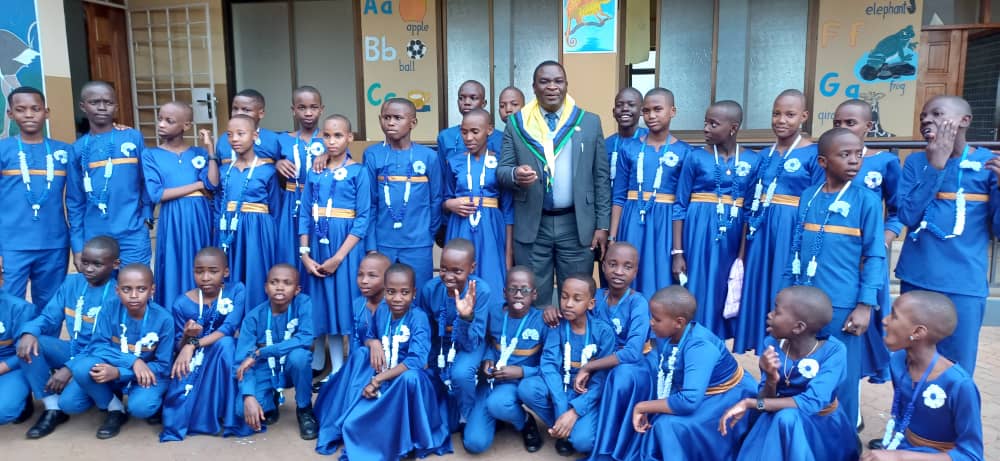 First students finished our school in Muanga.