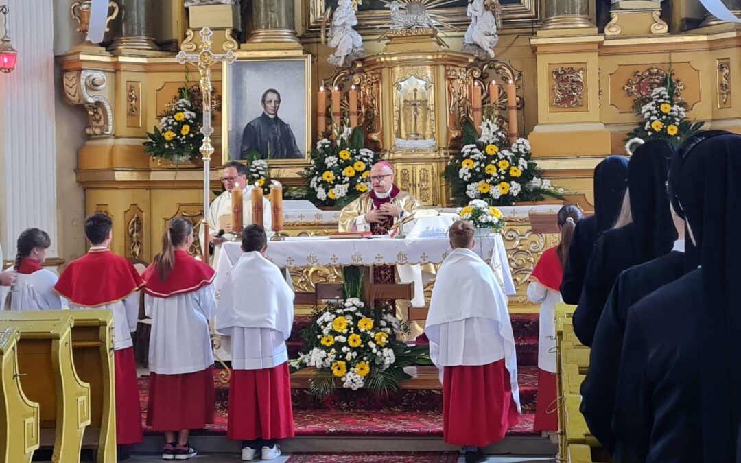 Kazanie biskupa Waldemara Musioła w Rudziczce.