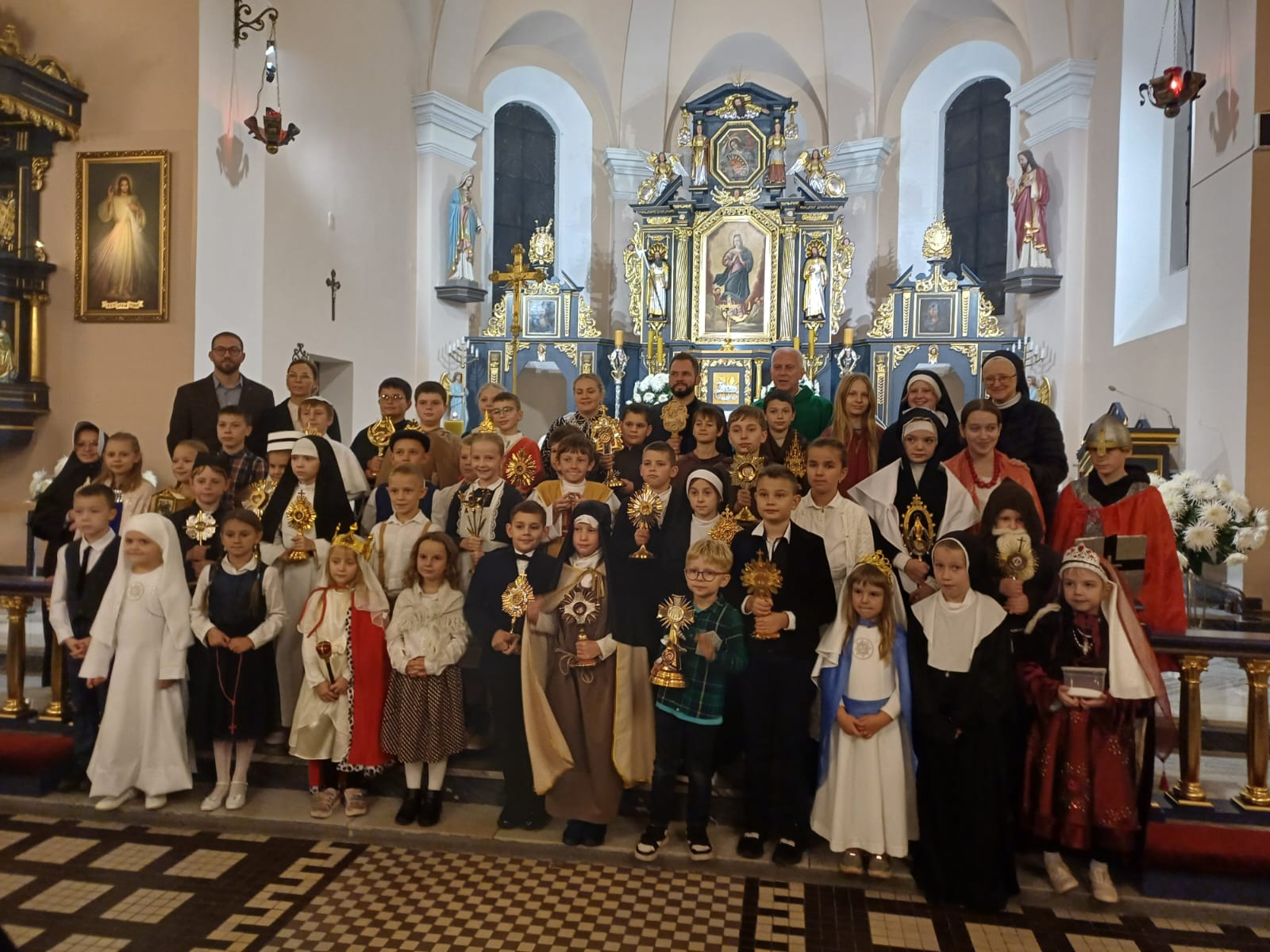 „Heilige und Segen in Brzezie an der Oder“.
